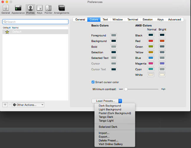 SOLARIZED THEME iTerm